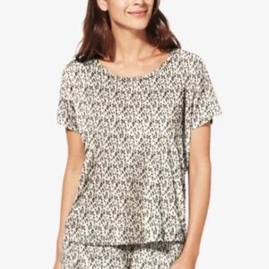 Tommy John Micro Cheetah Print Second Skin  Pajamas Set